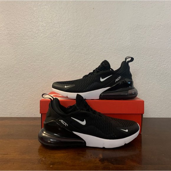 Nike | Shoes | Nike Air Max 27 Black White Ah8050002 Mens Size 1 | Poshmark
